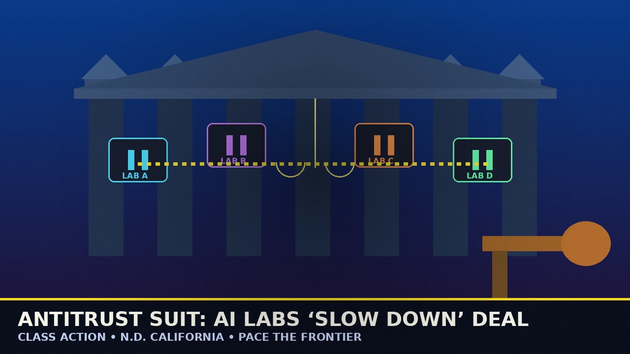LAWSUIT: AI LABS ILLEGALLY AGREED TO SLOW DOWN! | Anthropic, OpenAI, SpaceXAI, Google hit with class action over Sept. 12 “pace the frontier” chorus