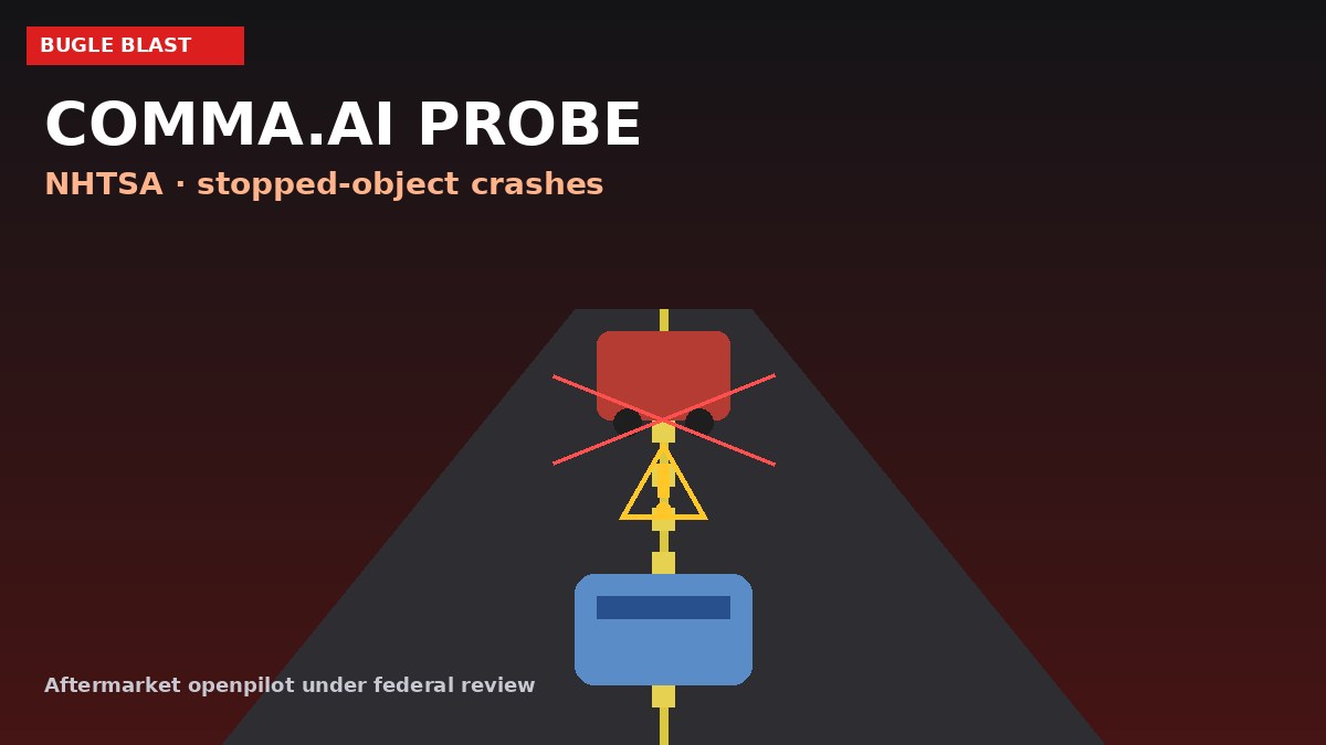COMMA.AI UNDER FEDERAL CRASH PROBE! | Five reported wrecks, three dead — openpilot/forks blamed for missing stopped cars