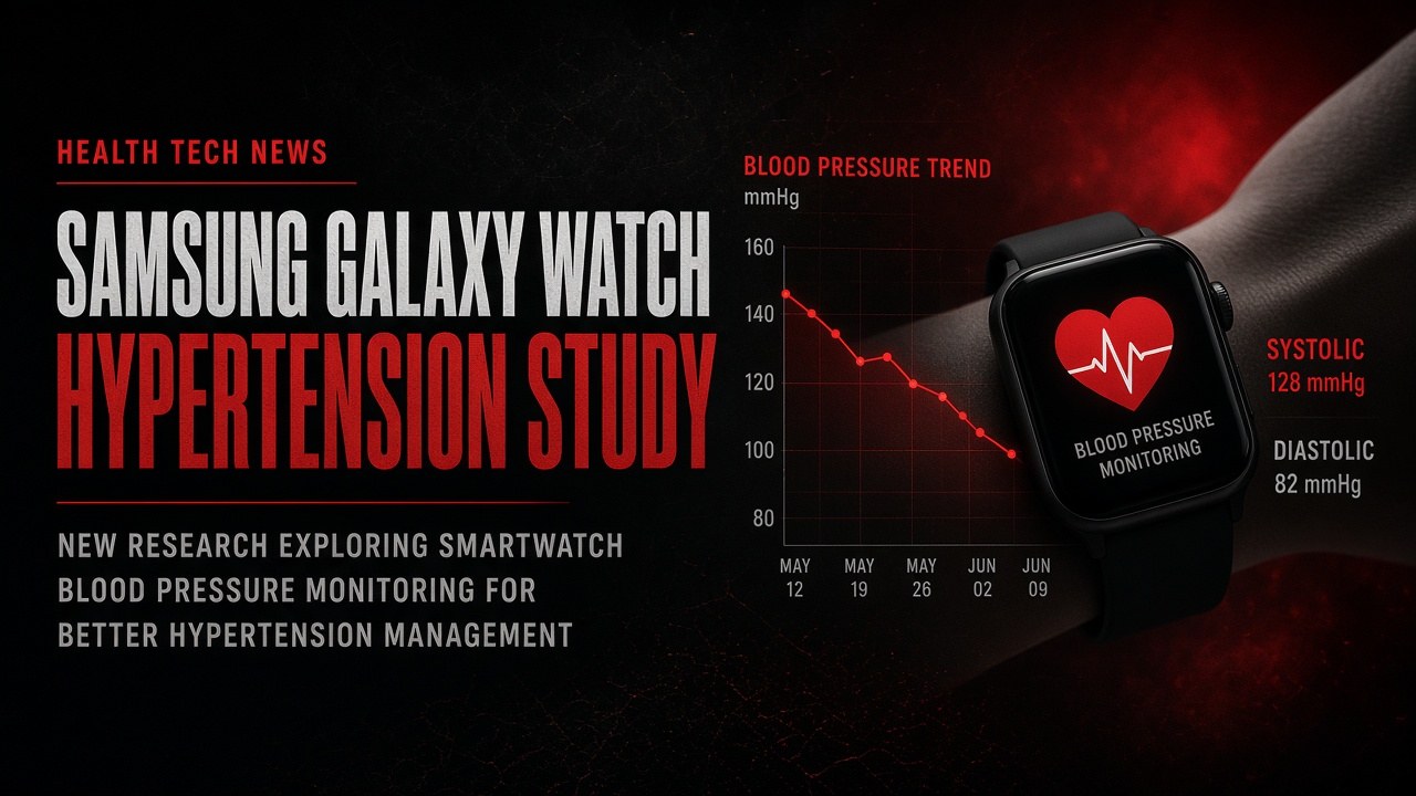 SAMSUNG RECRUITS GALAXY WATCH OWNERS FOR A HYPERTENSION STUDY! | Blood-pressure trends already ship — the next fight is spotting trouble before the cuff