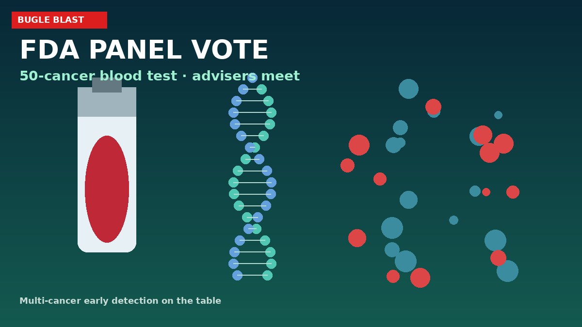 FDA PANEL VOTES ON 50-CANCER BLOOD TEST! | Grail’s $949 Galleri faces advisers after huge UK/US trials — Medicare stake sits in the wings