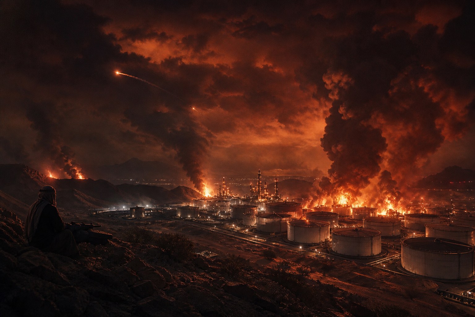 HOUTHIS SET SAUDI OIL ALIGHT — 73 WOUNDED, REFINERIES OFFLINE! | Yemen’s Iran-backed rebels just turned the kingdom’s southern energy belt into a second front while Hormuz is already choking.