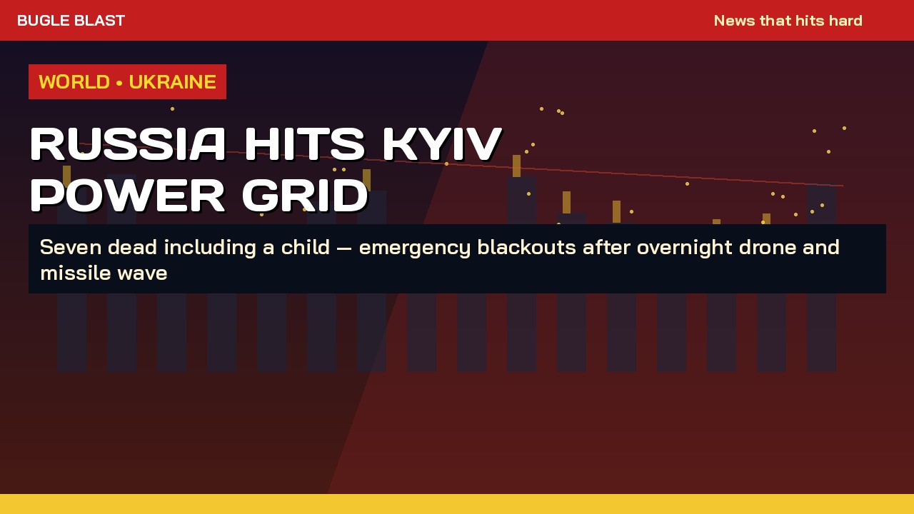 RUSSIA POUNDS KYIV’S POWER GRID — SEVEN DEAD! | Child among victims as Ukraine orders emergency blackouts