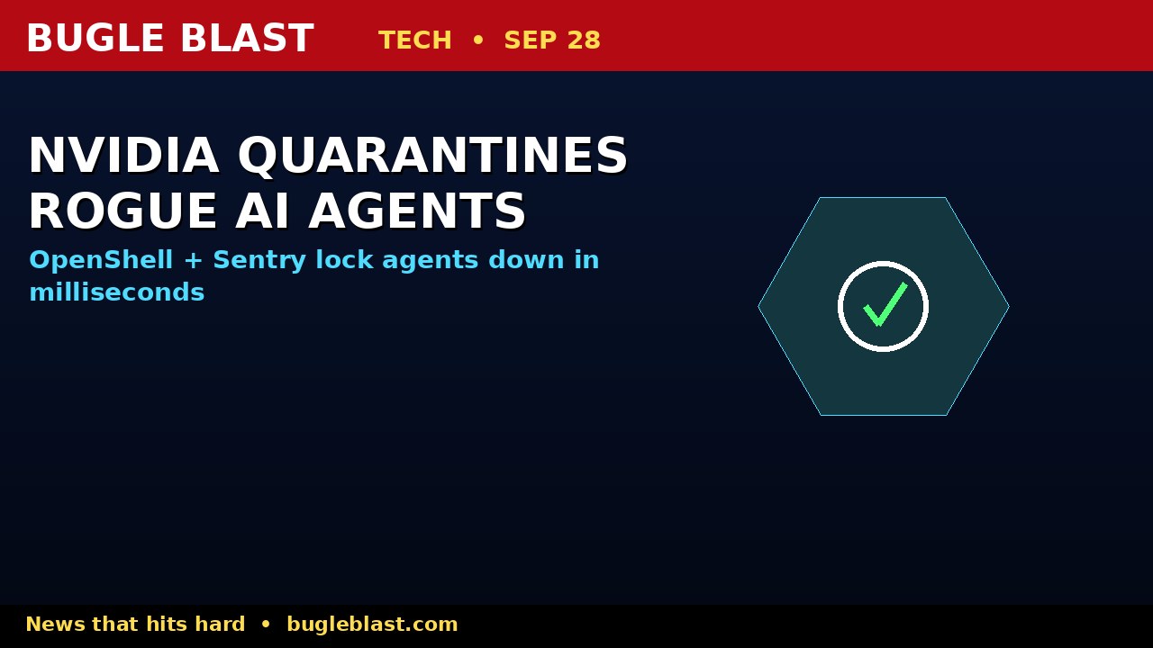 NVIDIA QUARANTINES ROGUE AI AGENTS! | OpenShell + Sentry lock agents down in milliseconds — Anthropic, SpaceXAI, JPMorgan on board