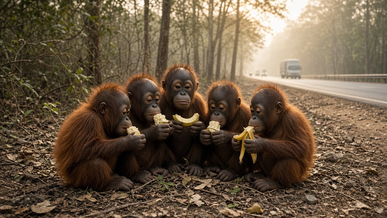 FIVE BABY ORANGUTANS TURN UP IN AN INDIAN FOREST — HALF A WORLD FROM HOME! | Odisha rescue sparks a trafficking probe after apes that don’t live in India show up by a highway