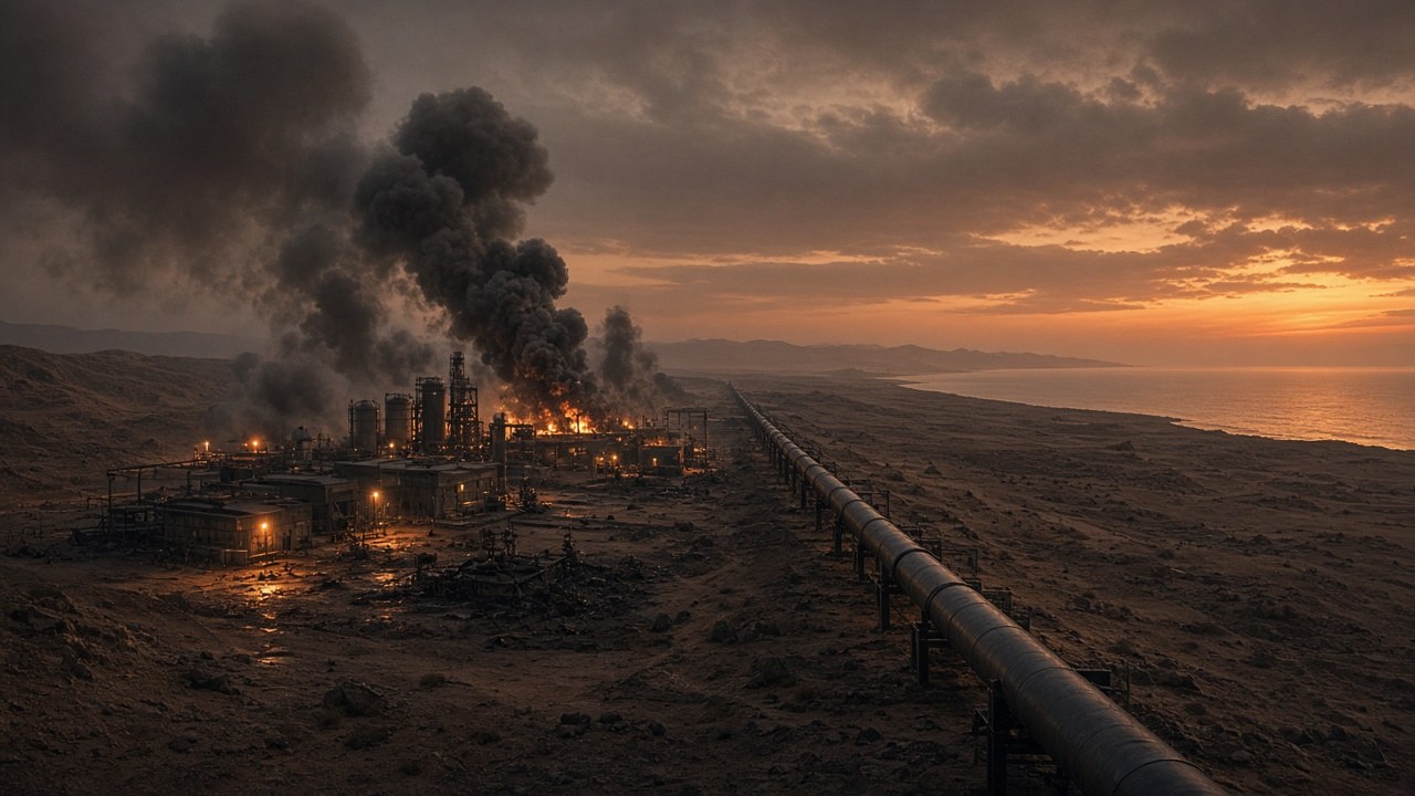 SAUDI EAST-WEST PIPELINE SHUT AFTER PROJECTILE STRIKES! | Pump-station fires force a Hormuz workaround offline as oil sits above $100