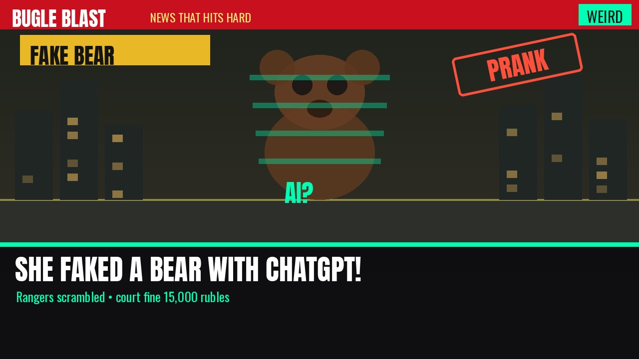 SHE FAKED A BEAR WITH CHATGPT — RANGERS ACTUALLY SHOWED UP! | Magdagachi prank went viral; court hit her with 15,000 rubles