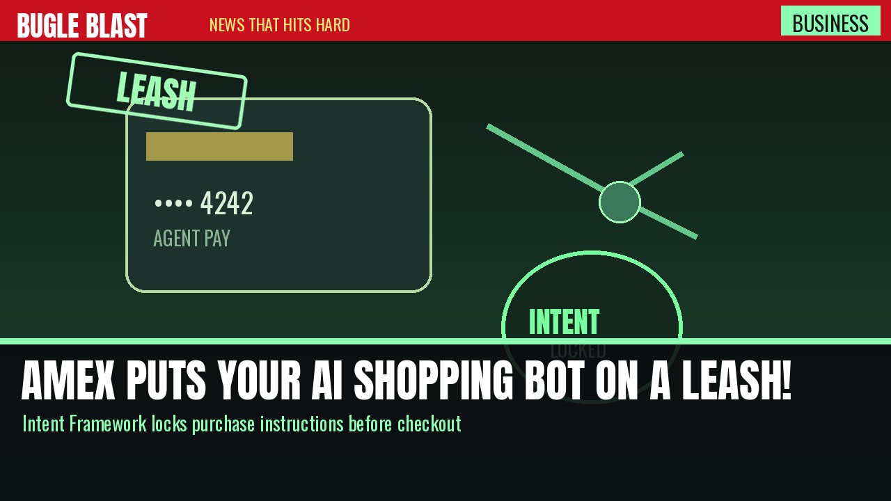 AMEX PUTS YOUR AI SHOPPING BOT ON A SHORT LEASH! | Intent Intelligence Framework captures purchase instructions before an agent can checkout