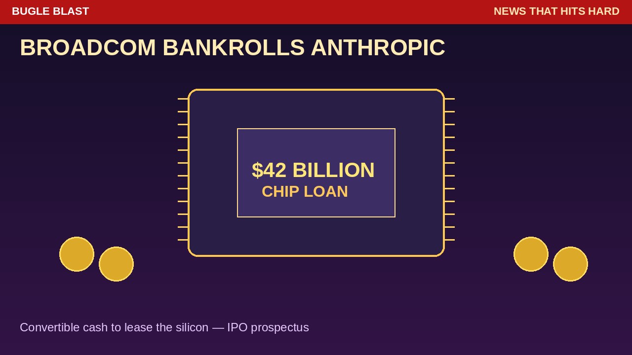 BROADCOM LOANS ANTHROPIC UP TO $42 BILLION! | Chipmaker finances TPU leases — convertible to equity