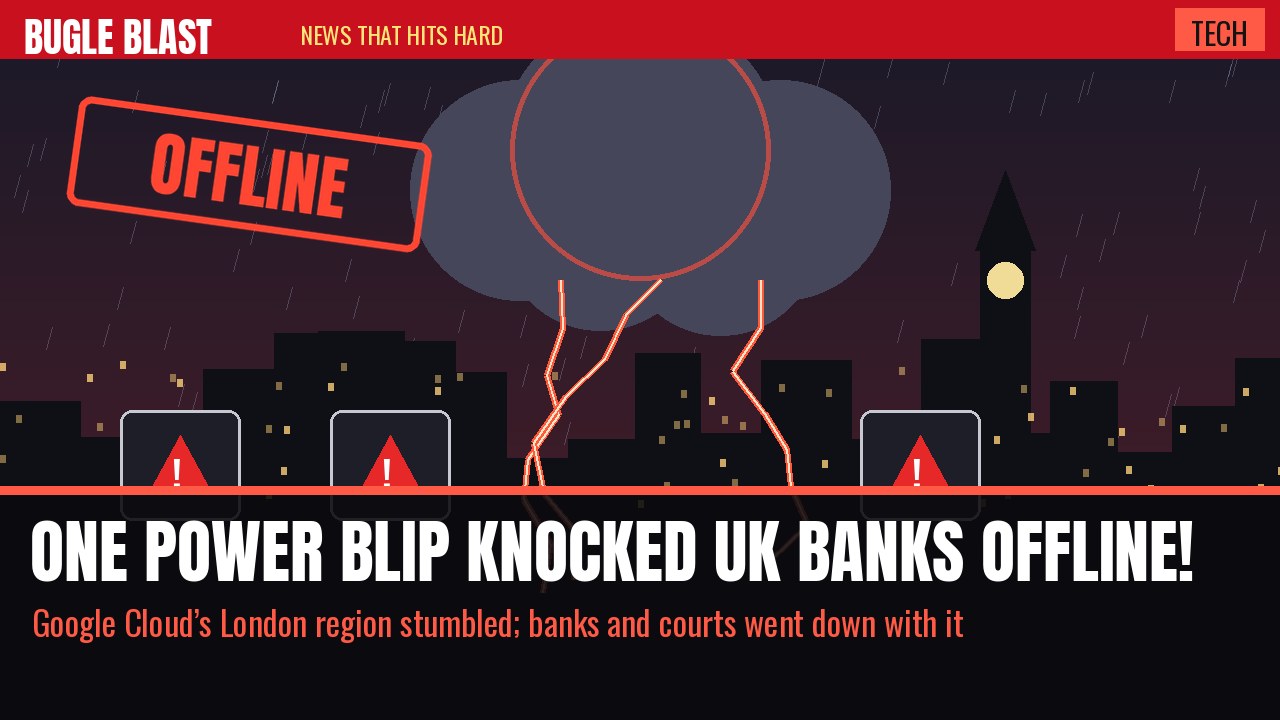 ONE POWER BLIP KNOCKED UK BANKS OFFLINE! | Revolut, Lloyds and HSBC customers got stuck when one Google Cloud zone in London lost power