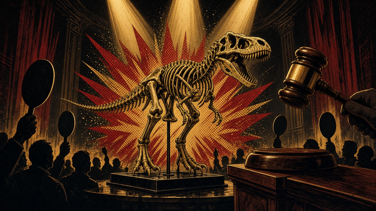 A DINOSAUR ONCE MISTAKEN FOR A BABY T. REX JUST SOLD FOR $47.3 MILLION! | Estimated at $9m, it took six bidders 12 minutes to blow past that, and scientists fear it vanishes into a billionaire’s vault
